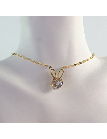 Naszyjnik Celebrytka ze stali chirurgicznej Lolita Accessories Cyrkonia