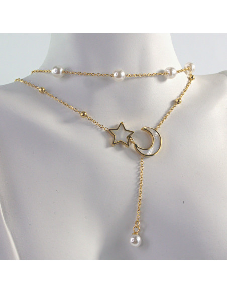 Naszyjnik Celebrytka ze stali chirurgicznej Lolita Accessories złoty