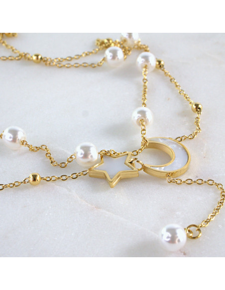 Naszyjnik Celebrytka ze stali chirurgicznej Lolita Accessories złoty