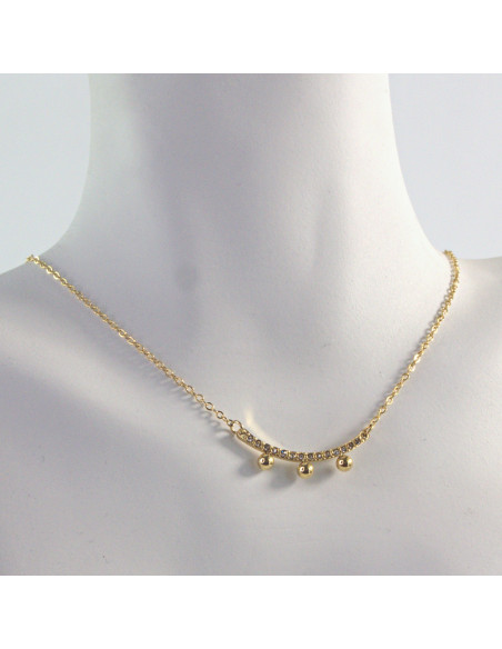 Naszyjnik Celebrytka ze stali chirurgicznej Lolita Accessories złoty