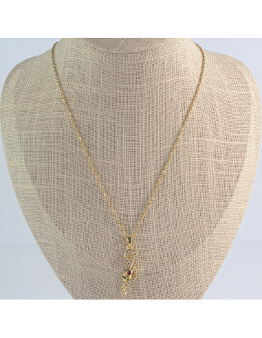 Naszyjnik Hamsa Wąż ze stali chirurgicznej...