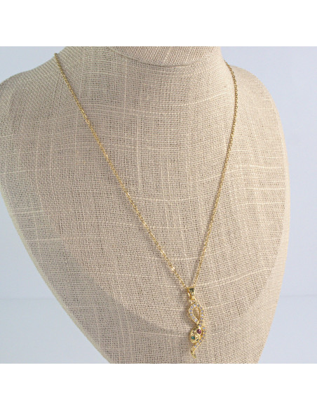 Naszyjnik Hamsa Wąż ze stali chirurgicznej Lolita Accessories