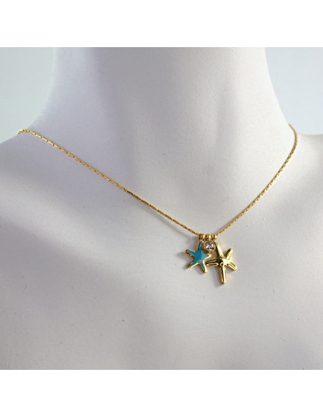 Naszyjnik BOHO ROZGWIAZDA ze stali chirurgicznej Lolita Accessories