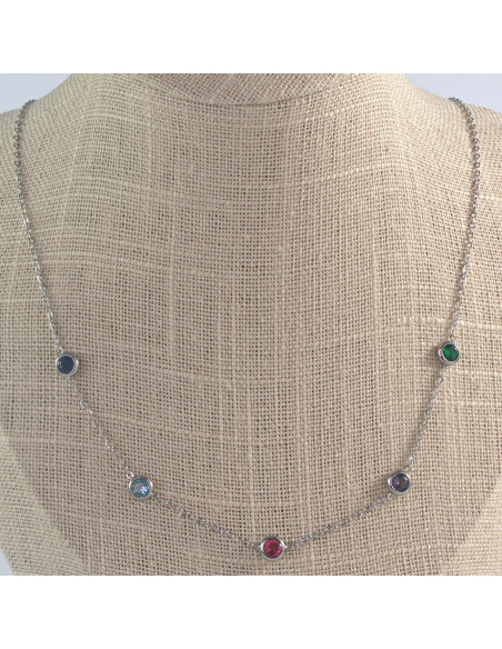 Naszyjnik HAMSA Celebrytka stal chirurgiczna Lolita Accessories Srebrny