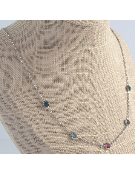 Naszyjnik HAMSA Celebrytka stal chirurgiczna Lolita Accessories Srebrny