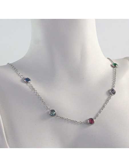 Naszyjnik HAMSA Celebrytka stal chirurgiczna Lolita Accessories Srebrny