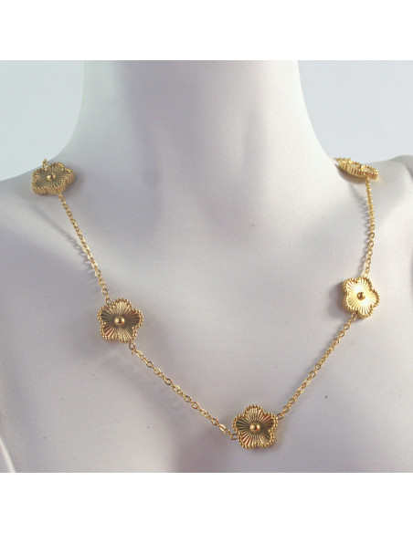 Naszyjnik Celebrytka ze stali chirurgicznej Lolita Accessories Kwiatek