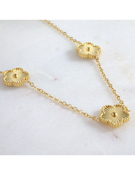 Naszyjnik Celebrytka ze stali chirurgicznej Lolita Accessories Kwiatek