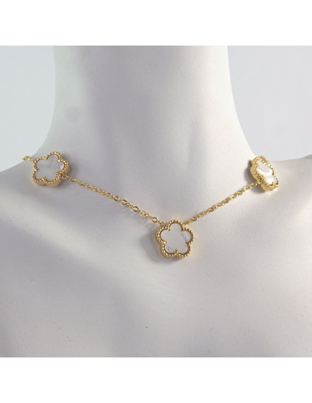 Naszyjnik Celebrytka ze stali chirurgicznej Lolita Accessories Kwiatki