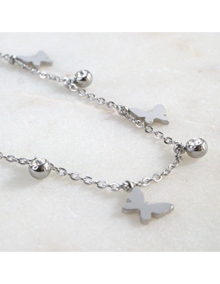 Naszyjnik Celebrytka ze stali chirurgicznej Lolita Accessories Srebrny