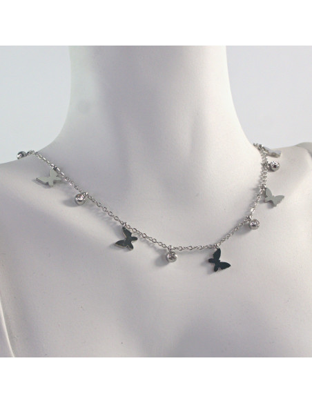 Naszyjnik Celebrytka ze stali chirurgicznej Lolita Accessories Srebrny