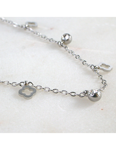 Naszyjnik Celebrytka ze stali chirurgicznej Lolita Accessories Srebrny