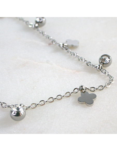 Naszyjnik Celebrytka ze stali chirurgicznej Lolita Accessories Srebrny