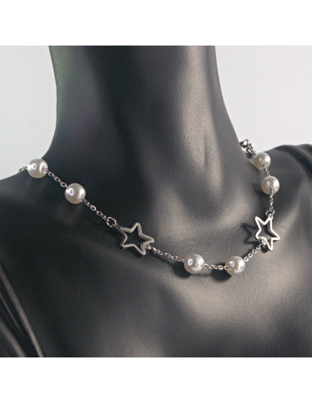 Naszyjnik Celebrytka ze stali chirurgicznej Lolita Accessories Srebrny