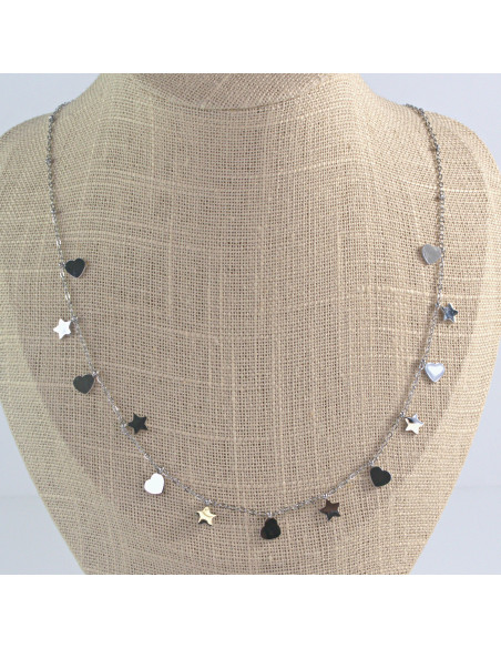 Naszyjnik Celebrytka ze stali chirurgicznej Lolita Accessories Srebrny