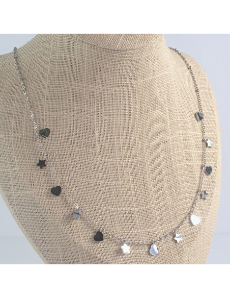 Naszyjnik Celebrytka ze stali chirurgicznej Lolita Accessories Srebrny