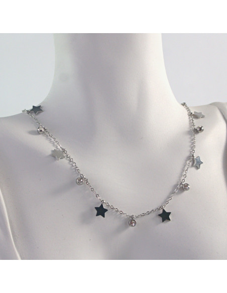 Naszyjnik Celebrytka ze stali chirurgicznej Lolita Accessories Srebrny