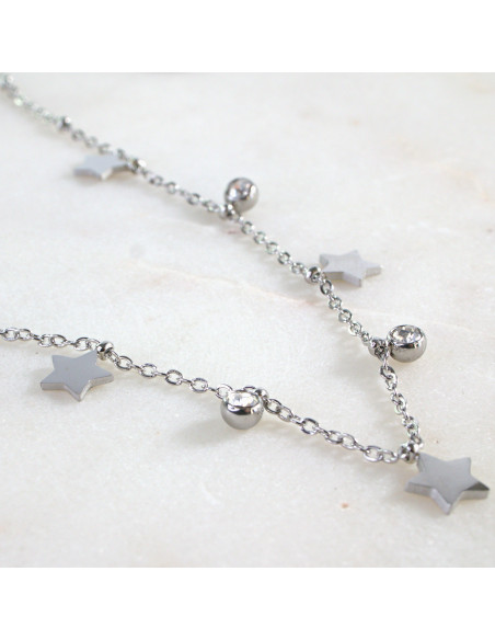 Naszyjnik Celebrytka ze stali chirurgicznej Lolita Accessories Srebrny