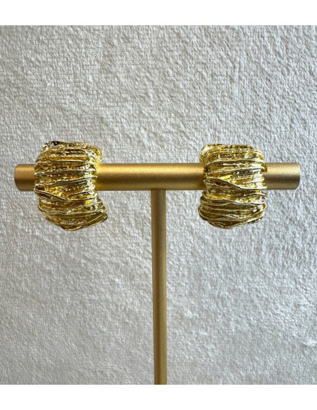 Klipsy do Uszu Lolita Akcesoria Klips do Ucha ZŁOTE GALERYJNE VINTAGE