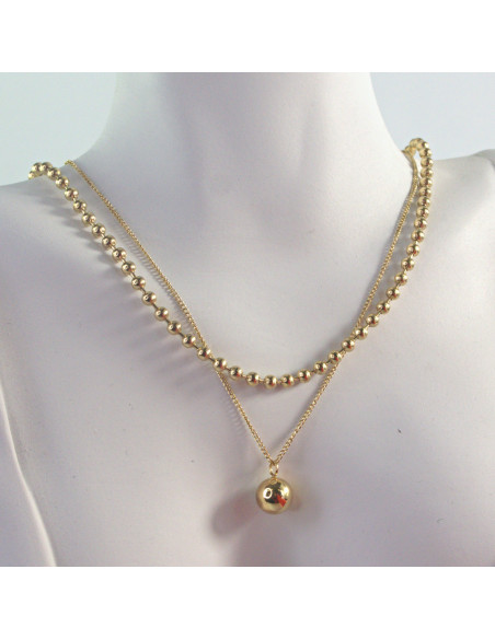 Naszyjnik Celebrytka ze stali chirurgicznej Lolita Accessories Złoty