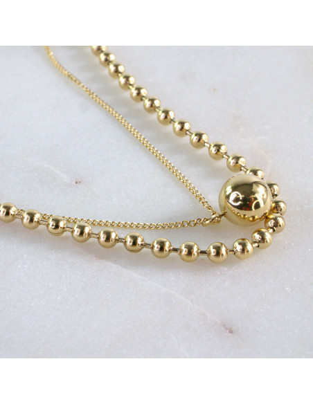 Naszyjnik Celebrytka ze stali chirurgicznej Lolita Accessories Złoty