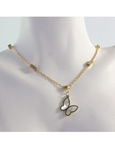Naszyjnik MOTYLE MOTYLKI ze stali chirurgicznej Lolita... 2