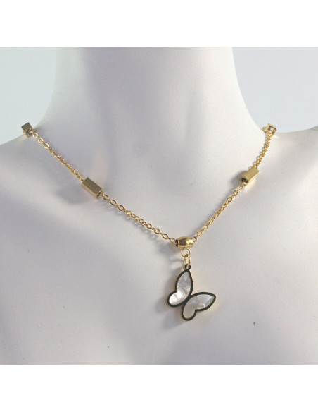 Naszyjnik MOTYLE MOTYLKI ze stali chirurgicznej Lolita Accessories