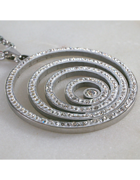 Naszyjnik ze stali chirurgicznej Lolita Accessories srebrny 60 cm