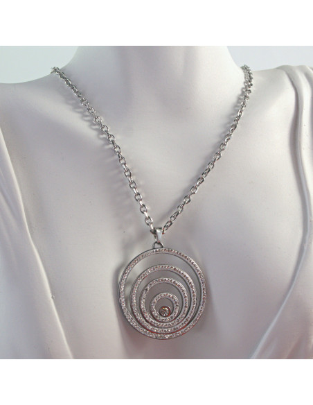 Naszyjnik ze stali chirurgicznej Lolita Accessories srebrny 60 cm