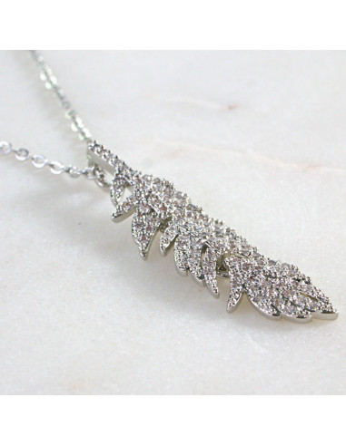 Naszyjnik  ze stali chirurgicznej Cyrkoniowe...