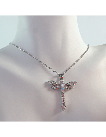 Naszyjnik  ze stali chirurgicznej Cyrkoniowa WAŻKA Lolita Akcesoria