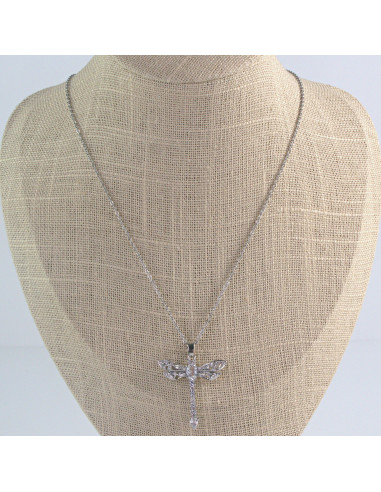 Naszyjnik  ze stali chirurgicznej Cyrkoniowa...