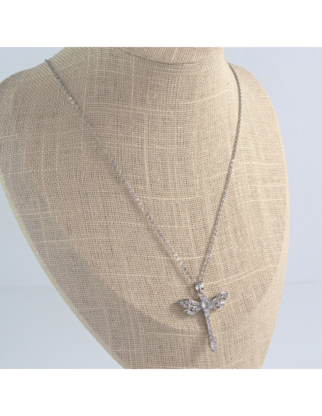 Naszyjnik  ze stali chirurgicznej Cyrkoniowa WAŻKA Lolita Akcesoria