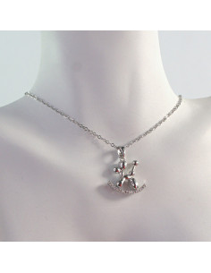 Naszyjnik  ze stali chirurgicznej Piesek Lolita Akcesoria