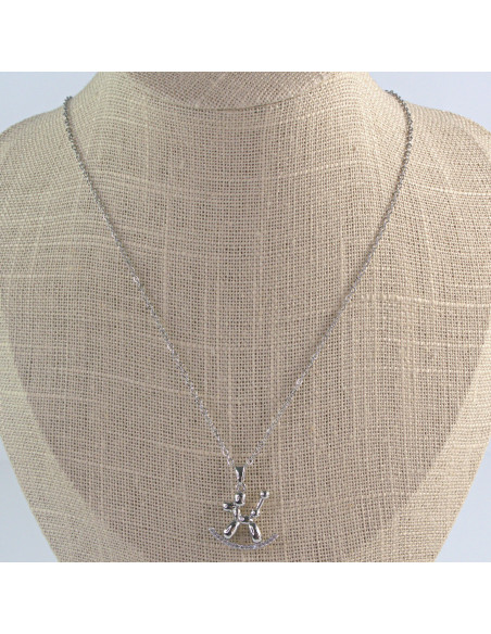 Naszyjnik  ze stali chirurgicznej Piesek Lolita Akcesoria