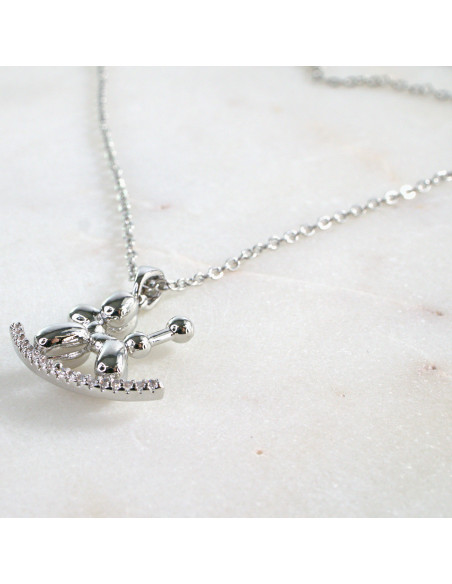 Naszyjnik  ze stali chirurgicznej Piesek Lolita Akcesoria