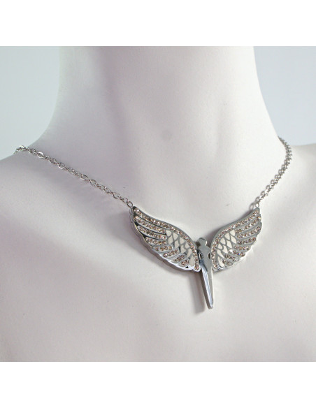 Naszyjnik  ze stali chirurgicznej ANIOŁ SKRZYDŁA Lolita Akcesoria