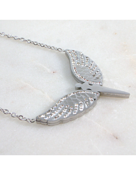 Naszyjnik  ze stali chirurgicznej ANIOŁ SKRZYDŁA Lolita Akcesoria