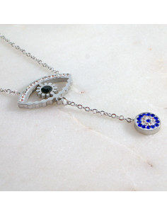 Naszyjnik  ze stali chirurgicznej OKO PROROKA  Lolita... 2