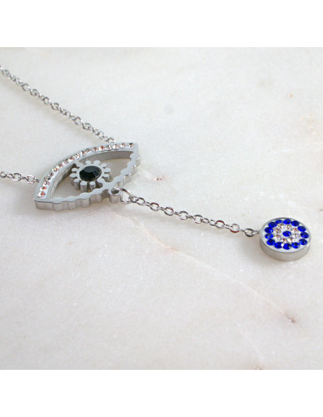 Naszyjnik  ze stali chirurgicznej OKO PROROKA  Lolita Akcesoria