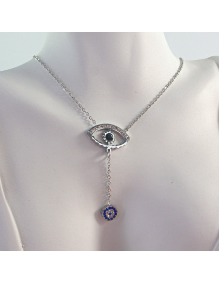 Naszyjnik  ze stali chirurgicznej OKO PROROKA  Lolita Akcesoria