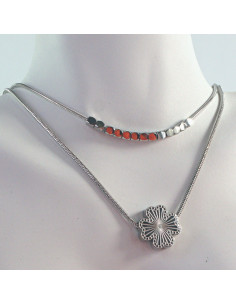 Naszyjnik  ze stali chirurgicznej KONICZYNA KOSTKI...