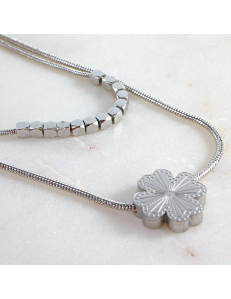 Naszyjnik  ze stali chirurgicznej KONICZYNA KOSTKI  Lolita Akcesoria