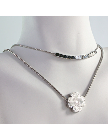 Naszyjnik  ze stali chirurgicznej KONICZYNA KOSTKI  Lolita Akcesoria