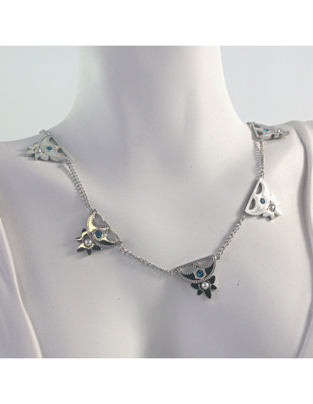 Naszyjnik  ze stali chirurgicznej HAMSA BOHO Lolita Akcesoria