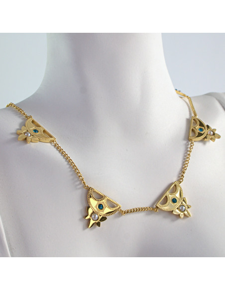 Naszyjnik  ze stali chirurgicznej HAMSA BOHO Lolita Akcesoria