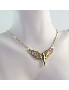 Naszyjnik  ze stali chirurgicznej ANIOŁ SKRZYDŁA Lolita...