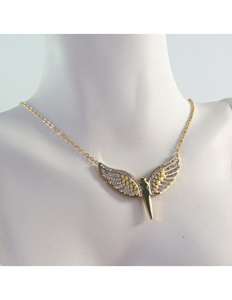 Naszyjnik  ze stali chirurgicznej ANIOŁ SKRZYDŁA Lolita Akcesoria