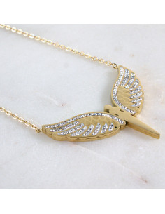 Naszyjnik  ze stali chirurgicznej ANIOŁ SKRZYDŁA Lolita... 2