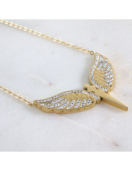 Naszyjnik  ze stali chirurgicznej ANIOŁ SKRZYDŁA Lolita Akcesoria